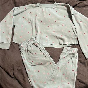 Colsie Women’s Lounge Set with Pink Hearts